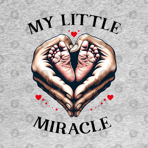 Baby Footprint Footprints Heart Hands Little Miracle Wonder by Infinitee Shirts